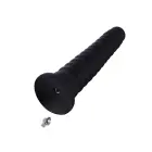 Hismith KlicLok rievots dildo – 25 cm (10″) – Melns Foto 6