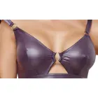 Cottelli Lingerie krūštura un biksīšu komplekts wetlook – violets – S — Foto 5