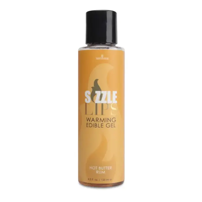Sensuva Sizzle Lips съедобный согревающий гель Butter Rum – 125 мл