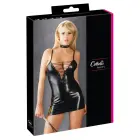 Cottelli Collection wet look kleit reguleeritava nöörimisega – must – M — Foto 1