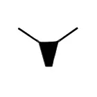 Sametist stringid – mustad – One Size Photo