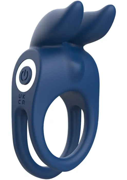Fierce Rabbit Vibrating Cock Ring – Blue