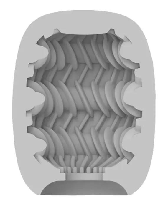 Vibeggs Ribs Delight - Vibrējošs masturbatora uzmava Foto 8