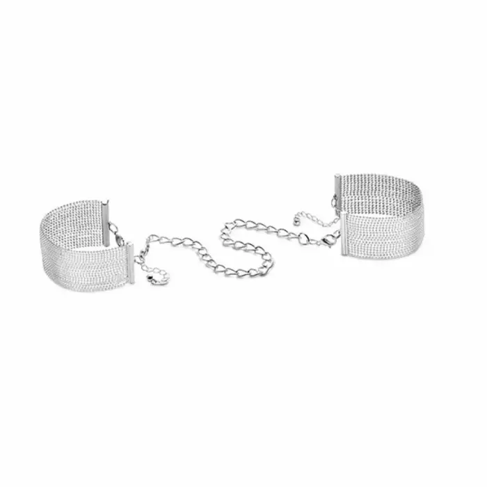 Bijoux Indiscrets Magnifique серебряные регулируемые цепочные фиксаторы для запястий