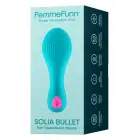 Femme Fun Solia Bullet – flat-tip compact vibrator with 21 modes – turquoise — Photo 1