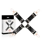 Begme Black Edition mākslīgās ādas saistekļu sistēma hogtie – melna — Foto 2