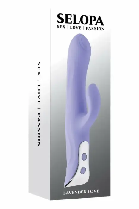 SELOPA Lavender Love divmotoru elastīga intīmā ierīce – violeta – 10 režīmi – 23,3 cm