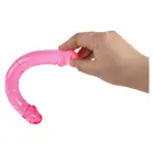 Bubblegum Blast Lollipop Loop – гелевый двусторонний дилдо – розовый – 25 см — Фото 3