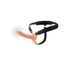 INFERNO Dobais vibrējošs strap-on dildo – 16 cm (6.3″) – miesas krāsa — Foto 6