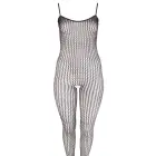 Tīkliņa catsuit – melns – XL/2XL Foto 4