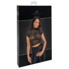 Noir Spitze pitsist crop top – must – XL — Foto 1