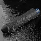 REAL SOFTEE uzlādējams vibrējošs dildo – 24 cm (9.5″) – Melns Foto 14