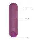 10 ātrumu uzlādējams lodes vibrators – 7.7 cm (3.1″) – violets Foto 8