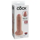 King Cock ümberlõikamata nahavärvi dildo – 16.5 cm (6.5″) — Foto 1