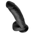 KC 9 Reālistisks dildo ar sēkliniekiem – 22.9 cm (9″) – Melns — Foto 4