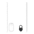 LEVELZ Silicone Weighted Cock Ring L – Black — Photo 4