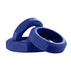 3-Piece Silicone Cockring Set – Black — Photo 2