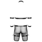 Svenjoyment Bondage – men's harness pants set with chest harness and 4 restraints – black – XL — Photo 8