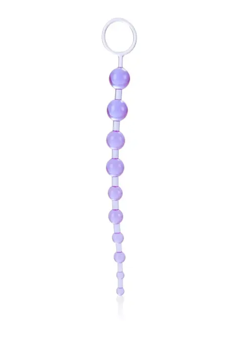 X-10 Anālās krelles – Maks. diametrs 2.5 cm – Violetas