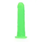 Slim reālistisks dildo ar piesūcekni - tumsā spīdošs - 15.5 cm (6″) — Foto 2