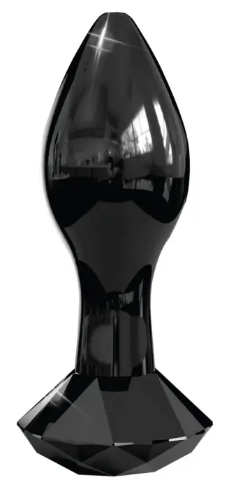 Icicles № 78 анальная пробка – 9 см – Black Фото num