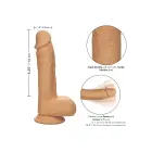 Dual Density Realistic Dildo with Suction Cup – 16 cm (6.25″) – Skin — Photo 3
