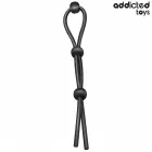 Addicted Toys Silicone Triple Loop Adjustable Intimate Ring 19.5 cm (7.7″) – Black — Photo 2