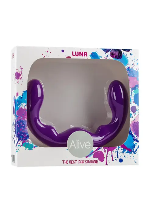 Luna Double-Ended Ribbed Dildo – 23+ cm