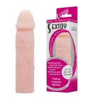 BAILE Salokāms teksturēts dildo – 19 cm – Rozā Foto 1