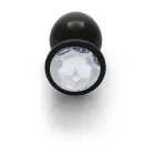 Round Gem Anal Plug – L – Silver — Photo 4
