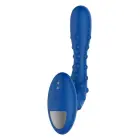 FORTO Studded Pro Vibrating Massager – anal plug – silicone – blue – 10 modes — Photo 3