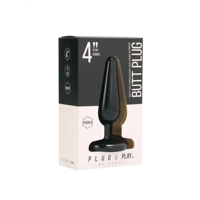 Baas anaaltapp – 10 cm (4″) – Must