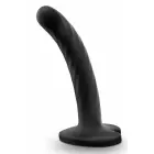 Temptasia Twist – kompakts silikona dildo ar piesūcekni – melns – 12 cm — Foto 2