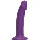 Strap-on vibreeriv dildo – 19.5 cm (7.7″) – Lilla — Foto 1