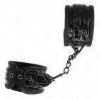 KINK Diamond Pattern Adjustable Wrist Restraints – Black — Photo 2