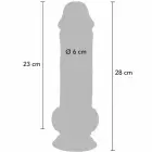 ToyJoy Get Real Deluxe Extra Thick dildo – 28 cm (11″) — Nuotrauka 4