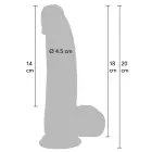 Realistic Liquid Silicone Dildo – 18 cm (7″) – Skin — Photo 2