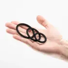 Daltons - Silicone Cockring Set – Black — Photo 6