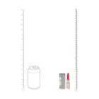 Dimanta lūpu krāsas vibrators ar 4 uzgaļiem – 2.8 cm – irizējošs — Foto 3