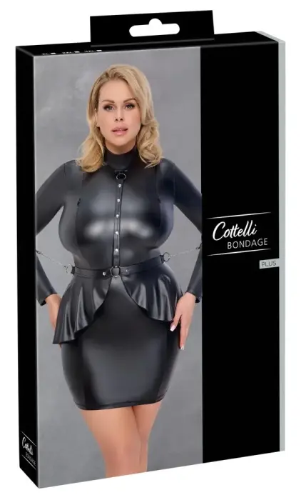 Cottelli Bondage Dress XL – Matte Black