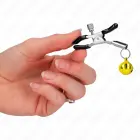KINK золотой одинарный зажим для сосков с колокольчиком 6cm – регулируемый металлический сенсорный зажим — Фото 4
