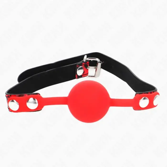 KINK Silicone Ball Gag Model 2 Black 4cm – Adjustable 60x2cm Strap