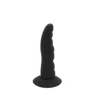 Silikona dildo ar piesūcekni – 20 cm (8″) – Melns — Foto 1
