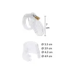 HIDDEN DESIRE EXTREME Chastity Cage – 7.6 cm – Clear — Photo 4
