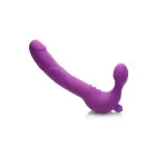 Royal Rider vibrējošs bezsiksnu strapon vibrators – rozā — Foto 6