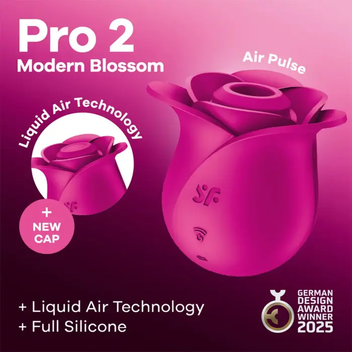 Satisfyer Pro 2 Modern Blossom gaisa pulsa stimulators – Modern Pink Foto 9