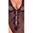 Obsessive Fiorenta Lace Bodysuit with Open Crotch – L/XL — Photo 6