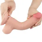 Sliding Skin Dual Layer Dildo – 20 cm (8″) – Flesh — Photo 5