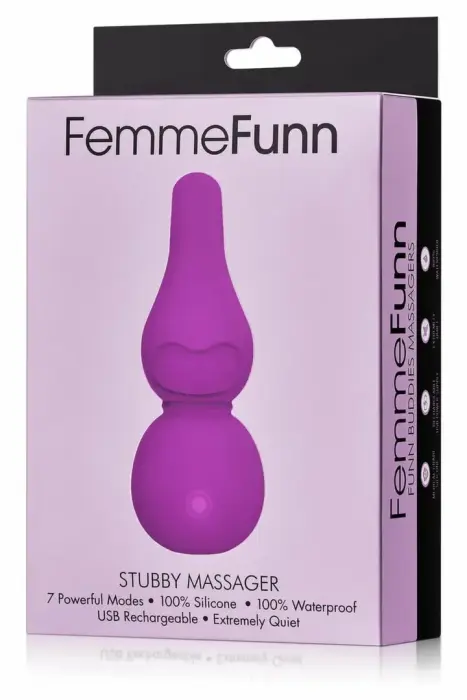Вибратор-массажер FemmeFunn Stubby – 12.2 cm (4.8″) – фиолетовый