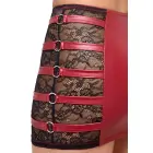 Cottelli PARTY Red Wet Look and Lace Crop Halterneck Top and Mini Skirt Set – XL — Photo 5